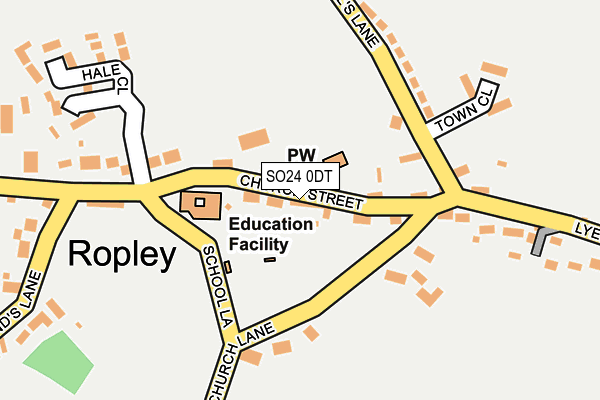 SO24 0DT map - OS OpenMap – Local (Ordnance Survey)