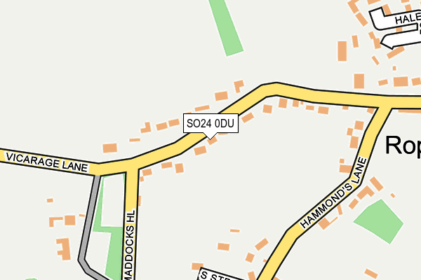 SO24 0DU map - OS OpenMap – Local (Ordnance Survey)