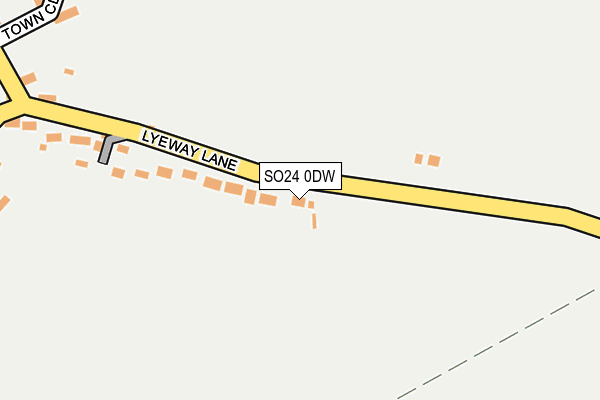 SO24 0DW map - OS OpenMap – Local (Ordnance Survey)