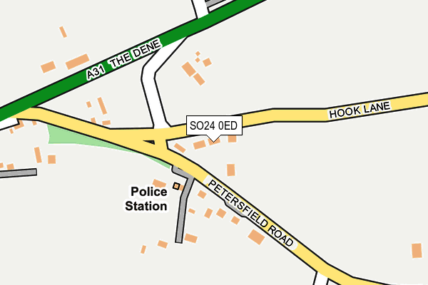 SO24 0ED map - OS OpenMap – Local (Ordnance Survey)