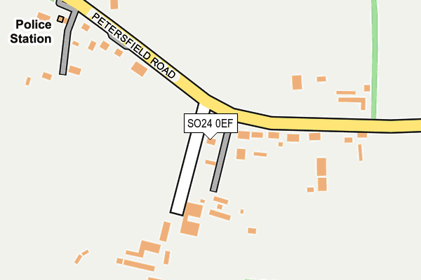 SO24 0EF map - OS OpenMap – Local (Ordnance Survey)