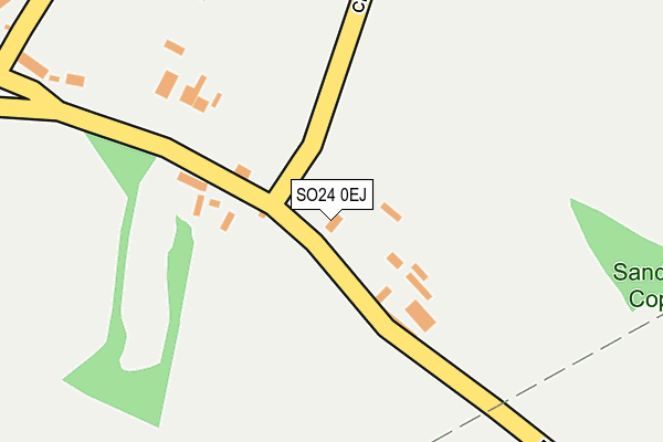 SO24 0EJ map - OS OpenMap – Local (Ordnance Survey)