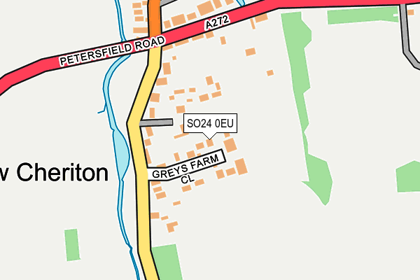 SO24 0EU map - OS OpenMap – Local (Ordnance Survey)