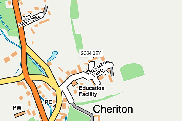 SO24 0EY map - OS OpenMap – Local (Ordnance Survey)