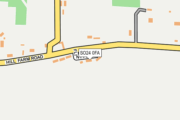 SO24 0FA map - OS OpenMap – Local (Ordnance Survey)