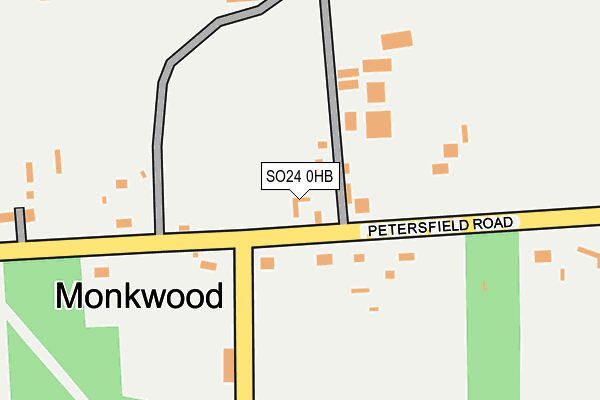 SO24 0HB map - OS OpenMap – Local (Ordnance Survey)