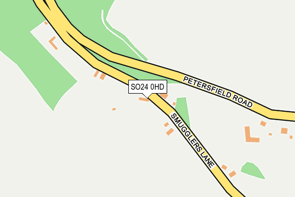 SO24 0HD map - OS OpenMap – Local (Ordnance Survey)