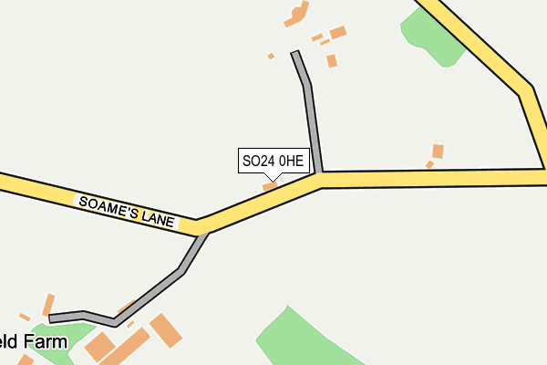 SO24 0HE map - OS OpenMap – Local (Ordnance Survey)