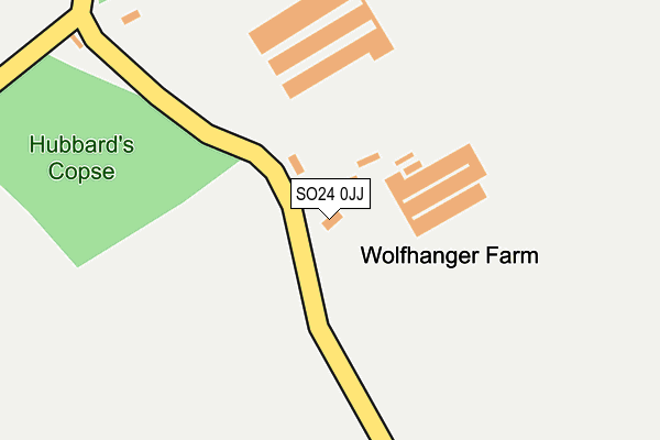 SO24 0JJ map - OS OpenMap – Local (Ordnance Survey)