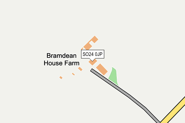 SO24 0JP map - OS OpenMap – Local (Ordnance Survey)