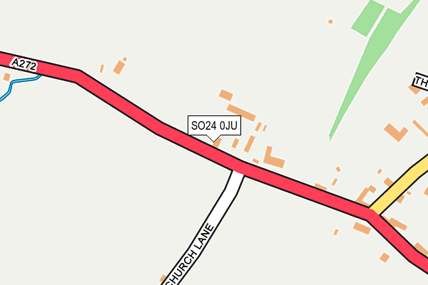 SO24 0JU map - OS OpenMap – Local (Ordnance Survey)