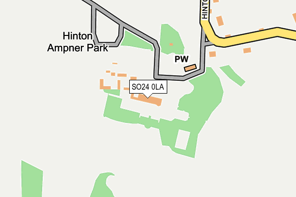 SO24 0LA map - OS OpenMap – Local (Ordnance Survey)