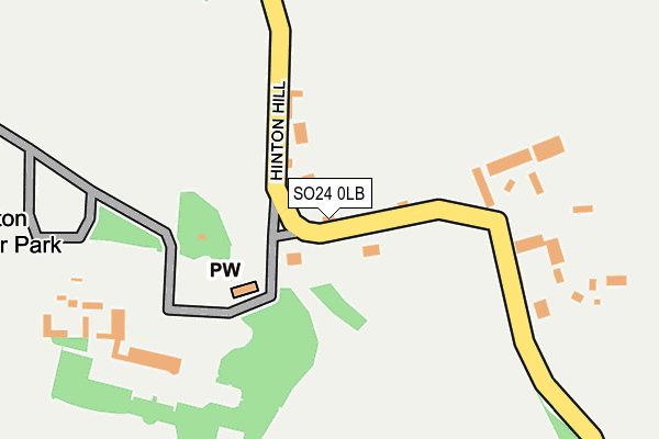 SO24 0LB map - OS OpenMap – Local (Ordnance Survey)