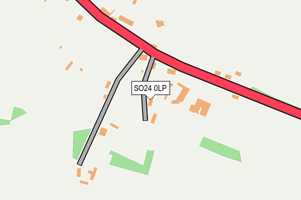 SO24 0LP map - OS OpenMap – Local (Ordnance Survey)