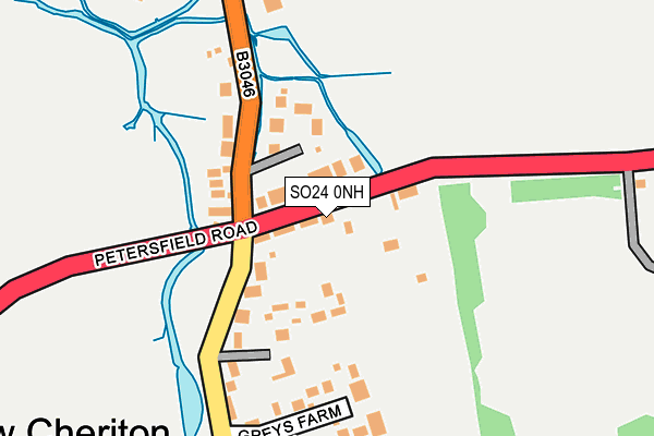 SO24 0NH map - OS OpenMap – Local (Ordnance Survey)