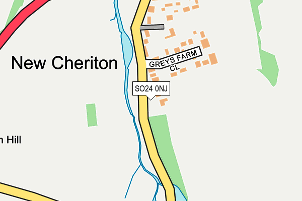 SO24 0NJ map - OS OpenMap – Local (Ordnance Survey)