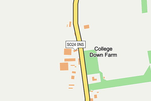 SO24 0NS map - OS OpenMap – Local (Ordnance Survey)