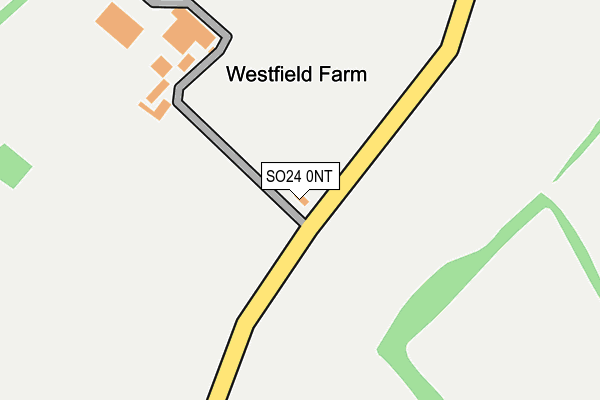 SO24 0NT map - OS OpenMap – Local (Ordnance Survey)