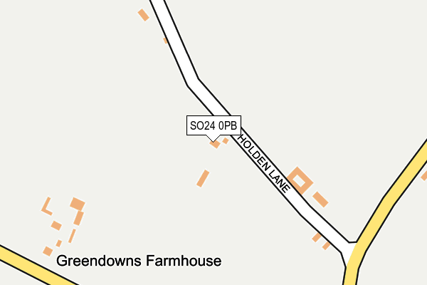 SO24 0PB map - OS OpenMap – Local (Ordnance Survey)