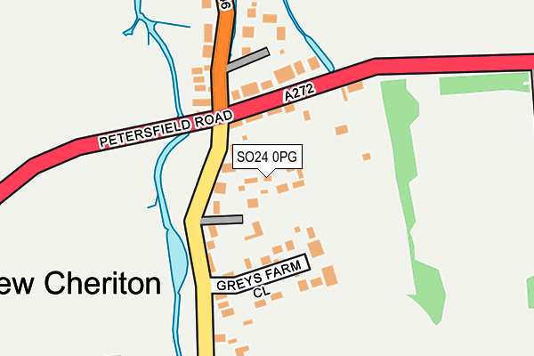 SO24 0PG map - OS OpenMap – Local (Ordnance Survey)