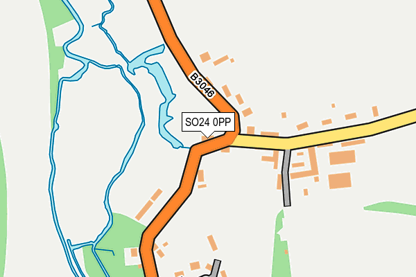 SO24 0PP map - OS OpenMap – Local (Ordnance Survey)