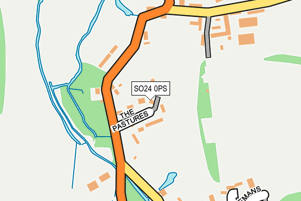 SO24 0PS map - OS OpenMap – Local (Ordnance Survey)