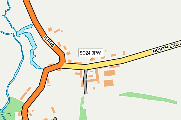 SO24 0PW map - OS OpenMap – Local (Ordnance Survey)