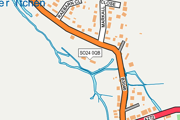 SO24 0QB map - OS OpenMap – Local (Ordnance Survey)