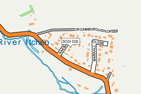 SO24 0QE map - OS OpenMap – Local (Ordnance Survey)