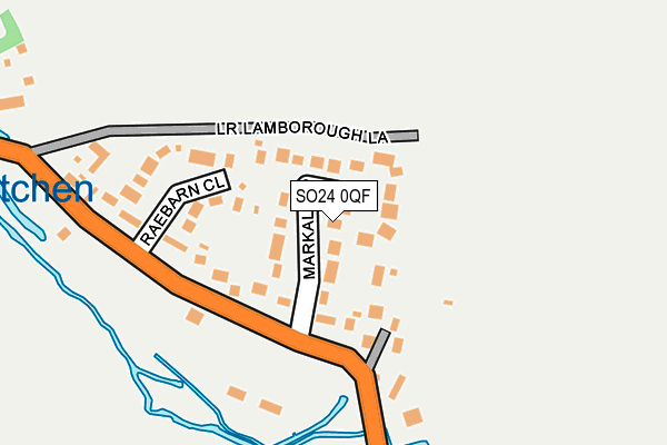 SO24 0QF map - OS OpenMap – Local (Ordnance Survey)