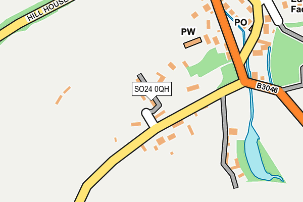 SO24 0QH map - OS OpenMap – Local (Ordnance Survey)