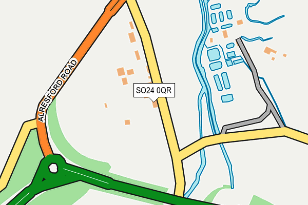 SO24 0QR map - OS OpenMap – Local (Ordnance Survey)