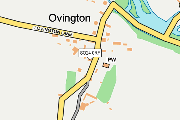 SO24 0RF map - OS OpenMap – Local (Ordnance Survey)