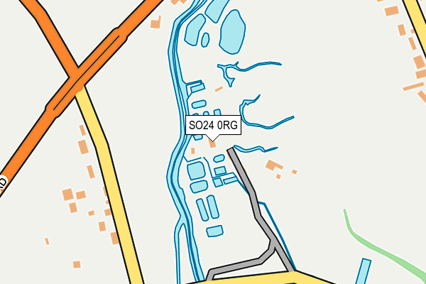SO24 0RG map - OS OpenMap – Local (Ordnance Survey)