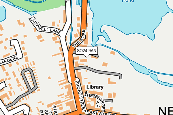 SO24 9AN map - OS OpenMap – Local (Ordnance Survey)