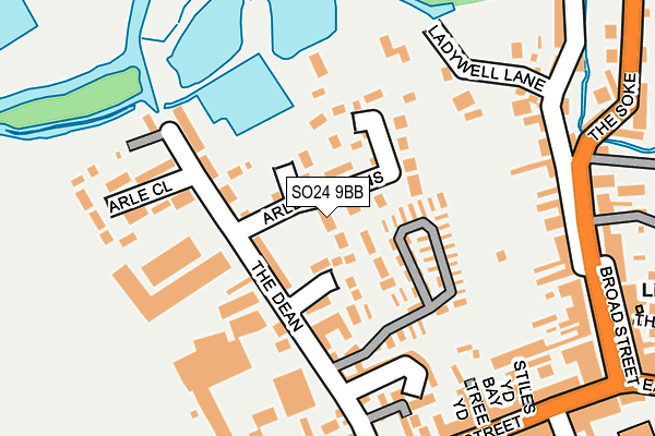 SO24 9BB map - OS OpenMap – Local (Ordnance Survey)