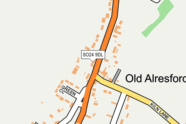 SO24 9DL map - OS OpenMap – Local (Ordnance Survey)