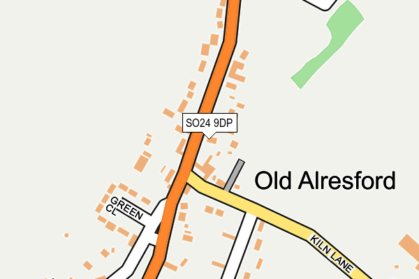 SO24 9DP map - OS OpenMap – Local (Ordnance Survey)