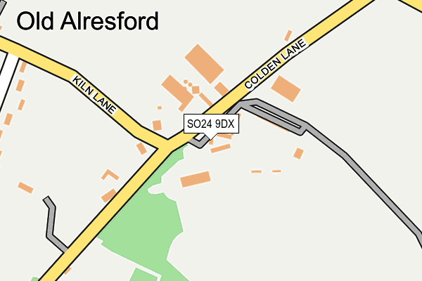 SO24 9DX map - OS OpenMap – Local (Ordnance Survey)