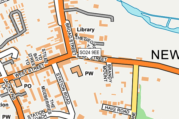 SO24 9EE map - OS OpenMap – Local (Ordnance Survey)