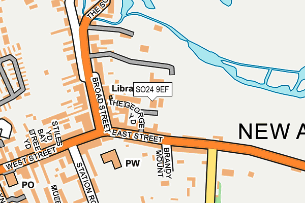 SO24 9EF map - OS OpenMap – Local (Ordnance Survey)