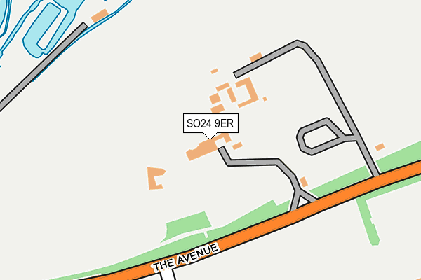 SO24 9ER map - OS OpenMap – Local (Ordnance Survey)
