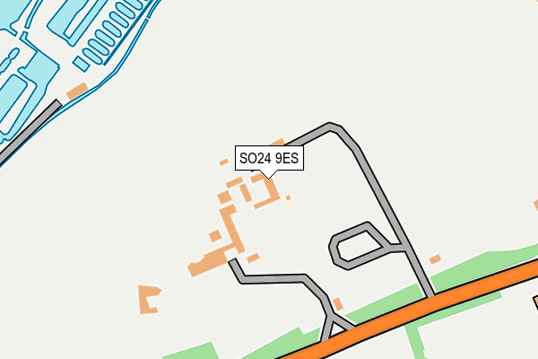 SO24 9ES map - OS OpenMap – Local (Ordnance Survey)