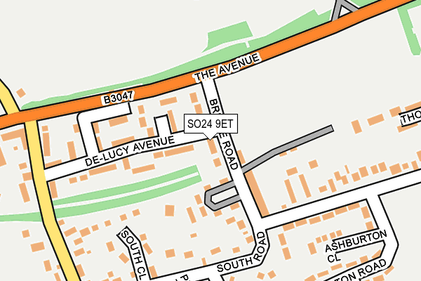 SO24 9ET map - OS OpenMap – Local (Ordnance Survey)