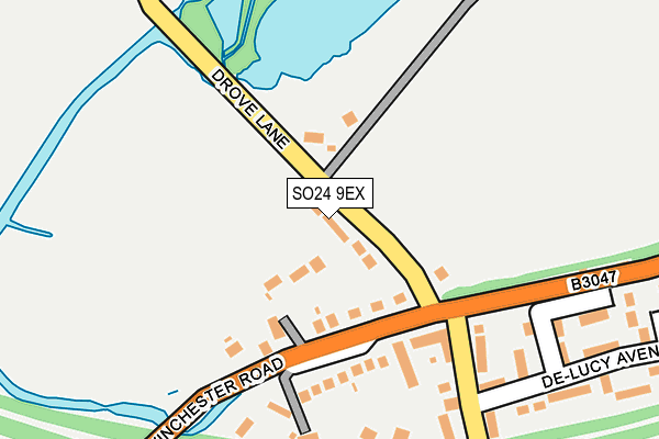 SO24 9EX map - OS OpenMap – Local (Ordnance Survey)