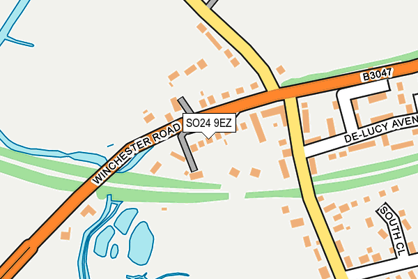 SO24 9EZ map - OS OpenMap – Local (Ordnance Survey)