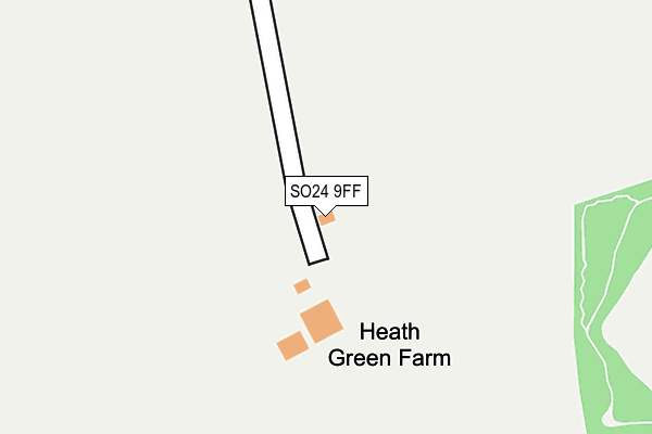 SO24 9FF map - OS OpenMap – Local (Ordnance Survey)