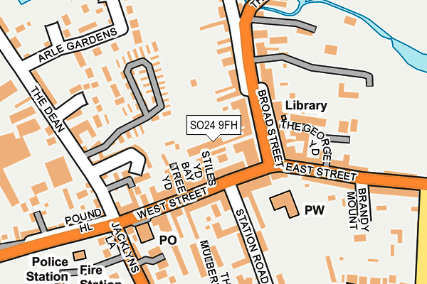 SO24 9FH map - OS OpenMap – Local (Ordnance Survey)