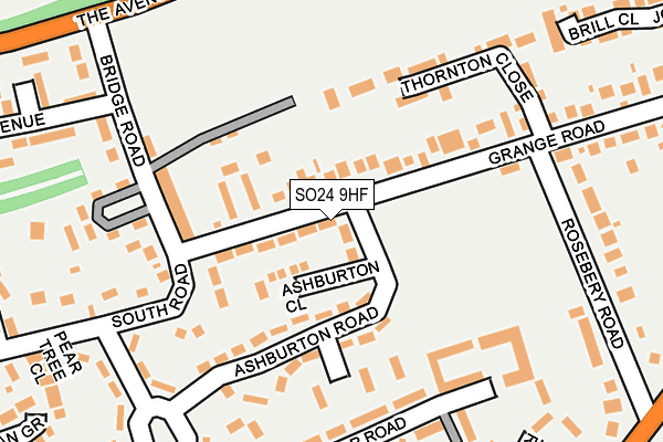 SO24 9HF map - OS OpenMap – Local (Ordnance Survey)