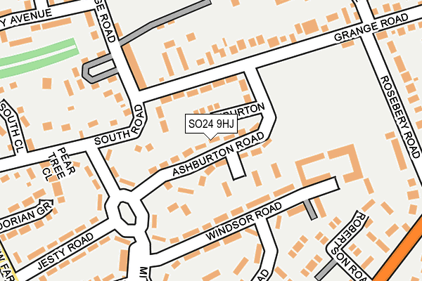 SO24 9HJ map - OS OpenMap – Local (Ordnance Survey)